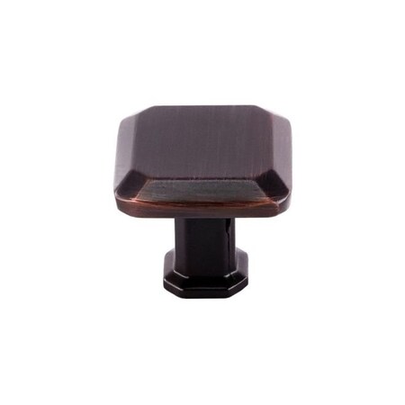 Crown 1" Square Cabinet Knob Oil Rubbed Bronze Finish CHK9223010B